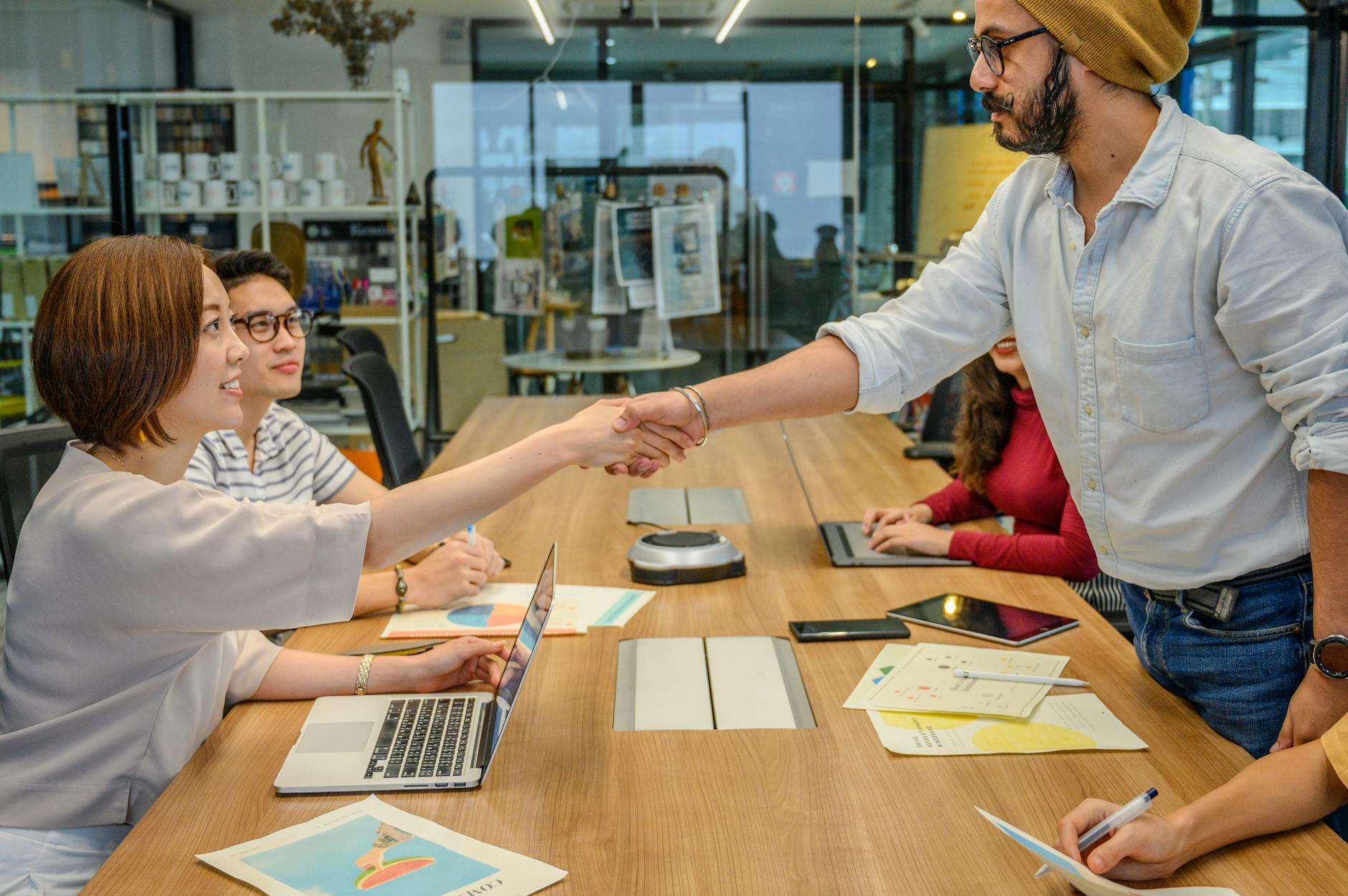 handshake startup corporate