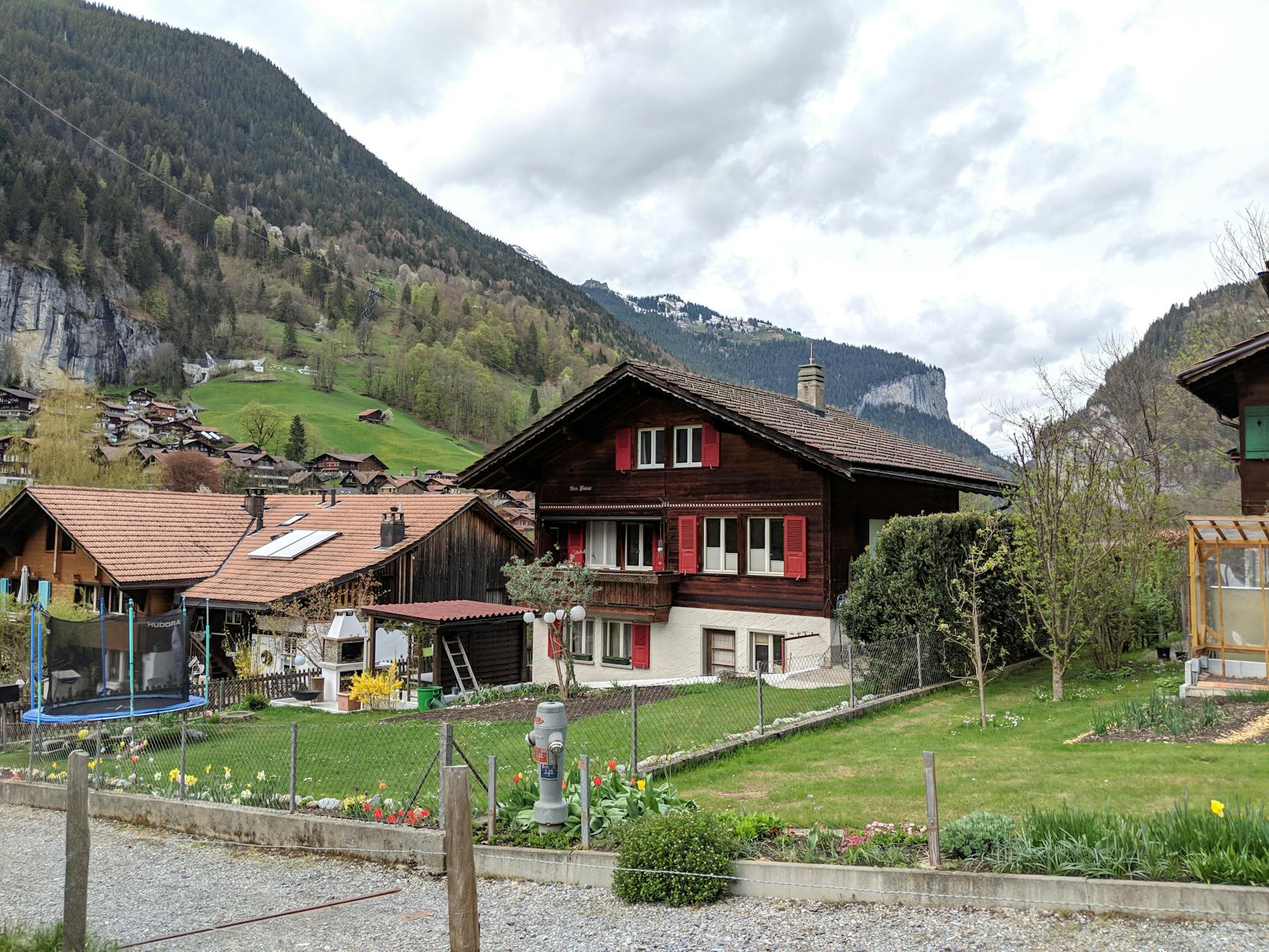 Swiss holiday home mountain view